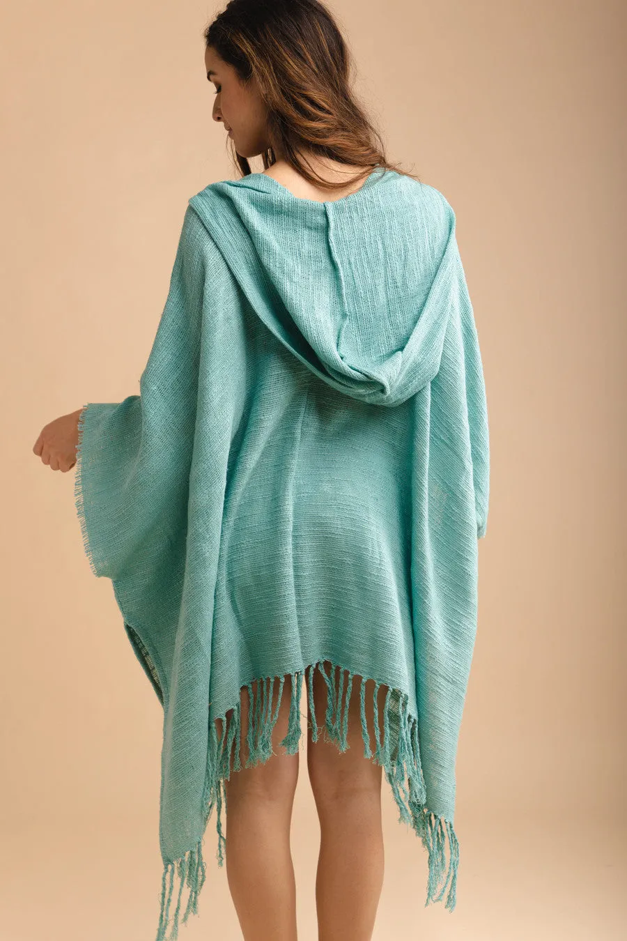 Cotton Fringed Kimono Cover Up sold by SAACHI product image thumbnail 2