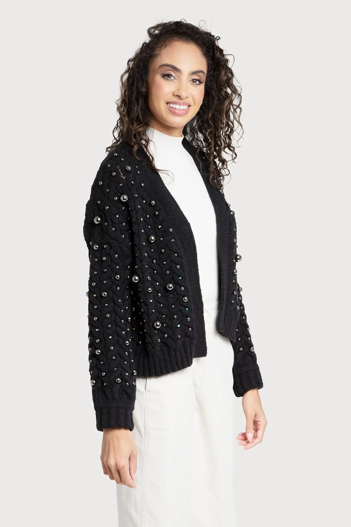 Pearl Knit Cardigan Sweater sold by SAACHI product image thumbnail 2