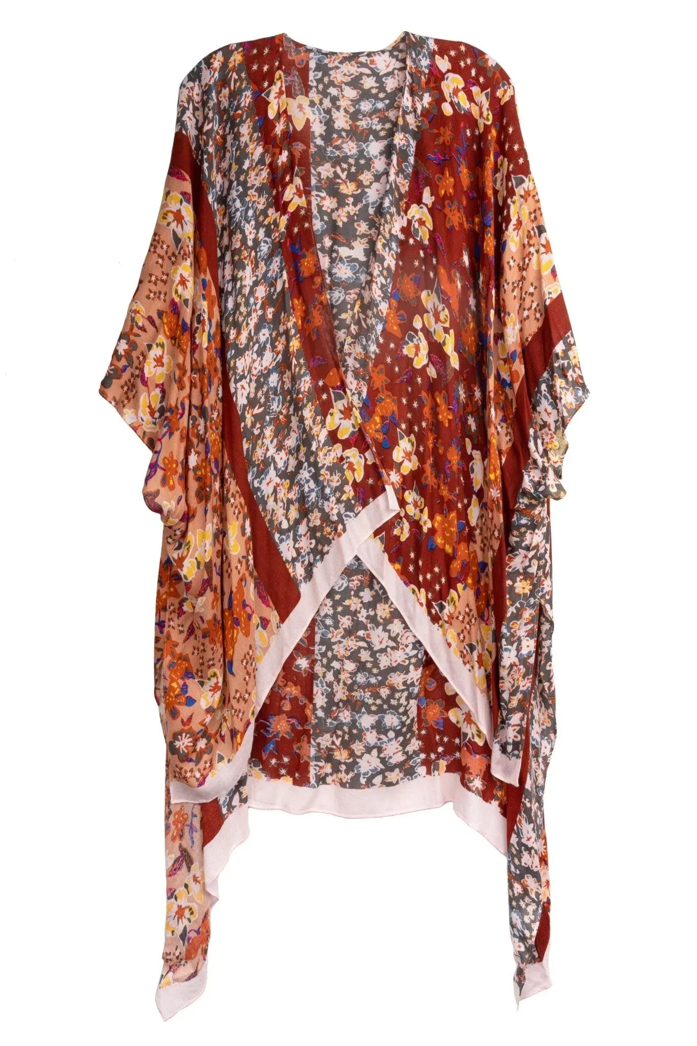 Floral Multi Patterned Kimono Long sold by SAACHI product image thumbnail 5