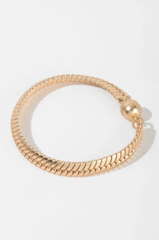 Herringbone Flat Chain Bracelet sold by SAACHI