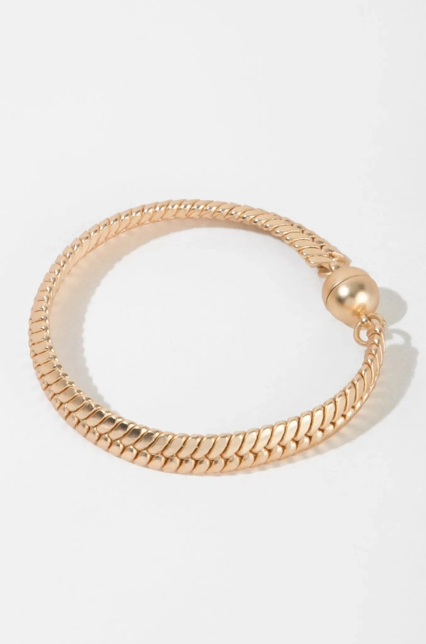 Herringbone Flat Chain Bracelet sold by SAACHI