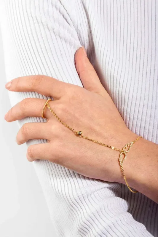 Angel Wing Ring Bracelet Set sold by SAACHI