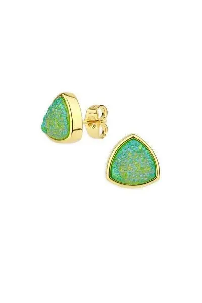 Druzy Stone Studded Earrings sold by SAACHI product image thumbnail 5