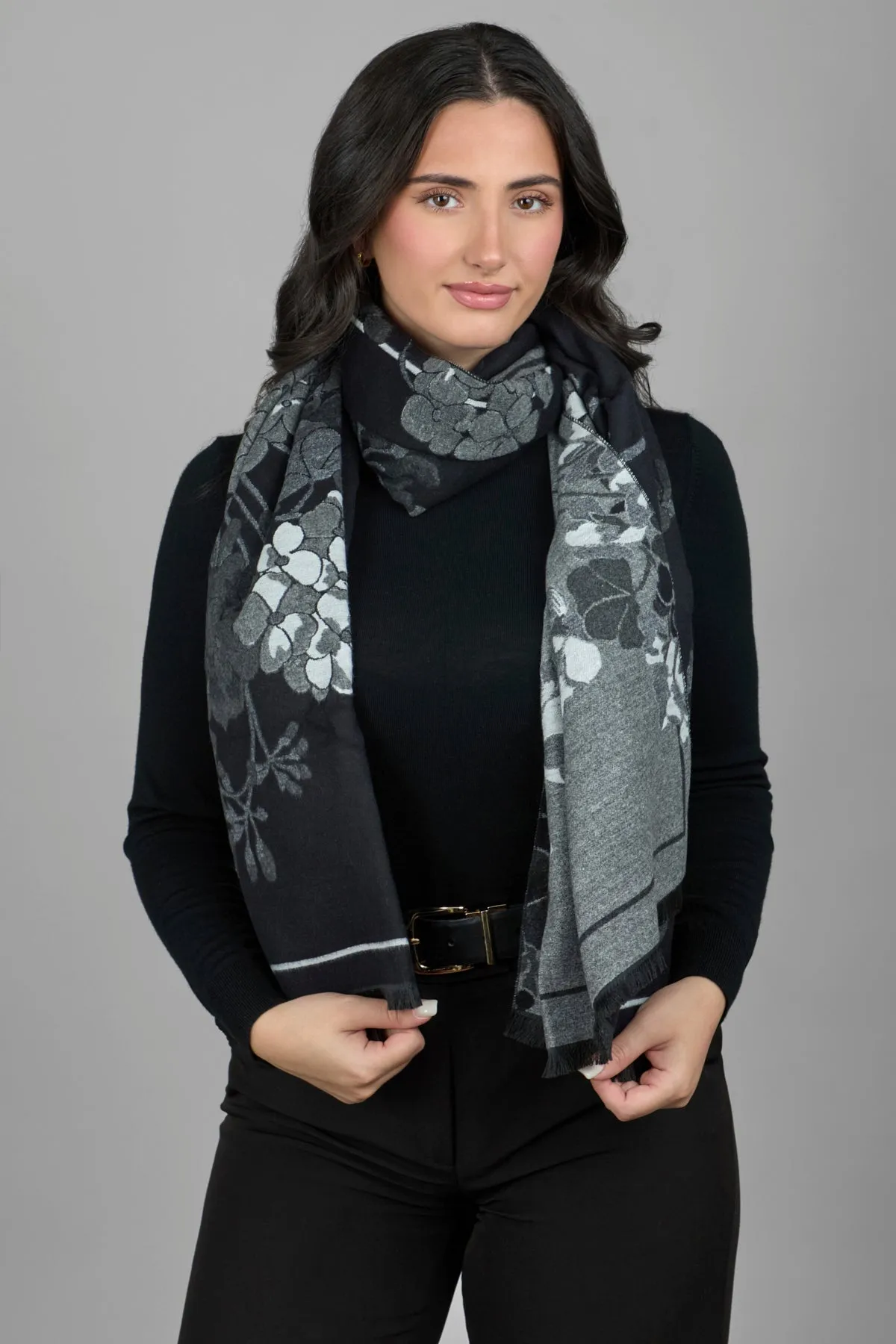 Reversible Floral Scarf For Winter sold by SAACHI
