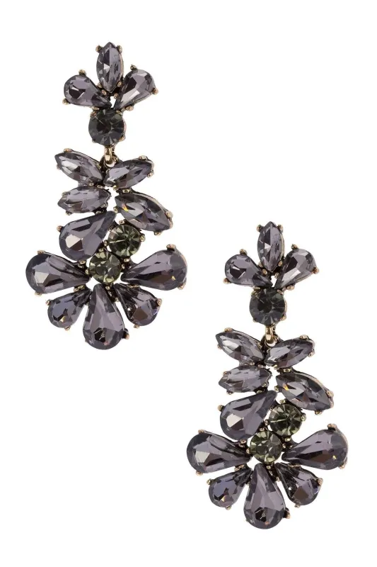 Crystal Chandelier Drop Earrings sold by SAACHI