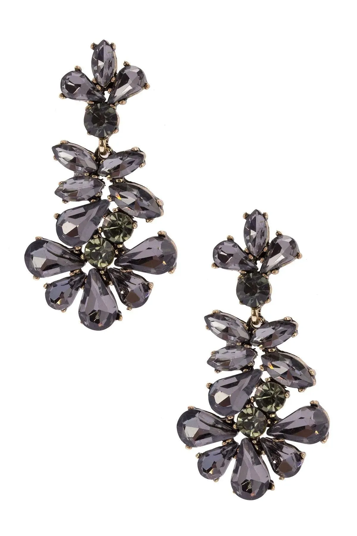 Crystal Chandelier Drop Earrings sold by SAACHI