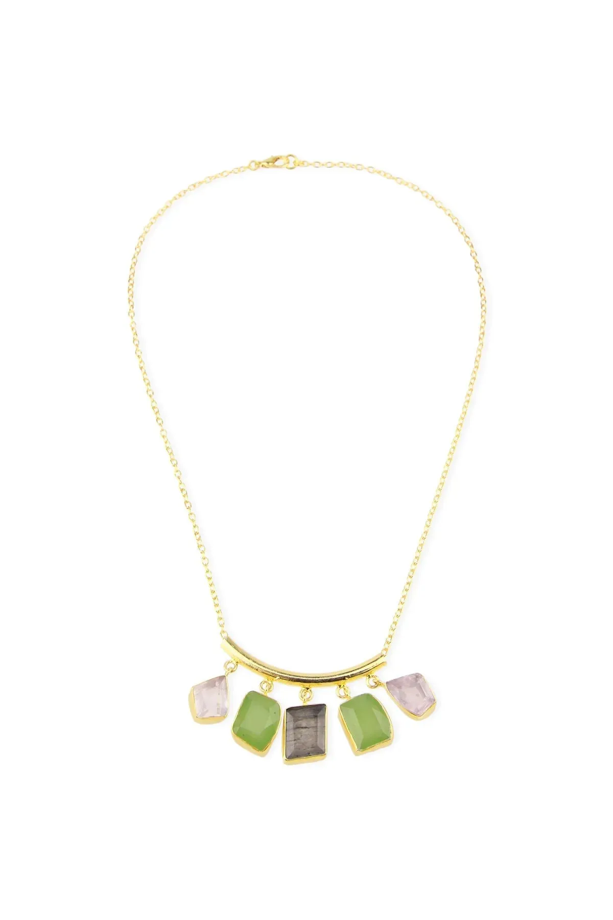 Gemstone Drop Long Necklace sold by SAACHI product image thumbnail 3