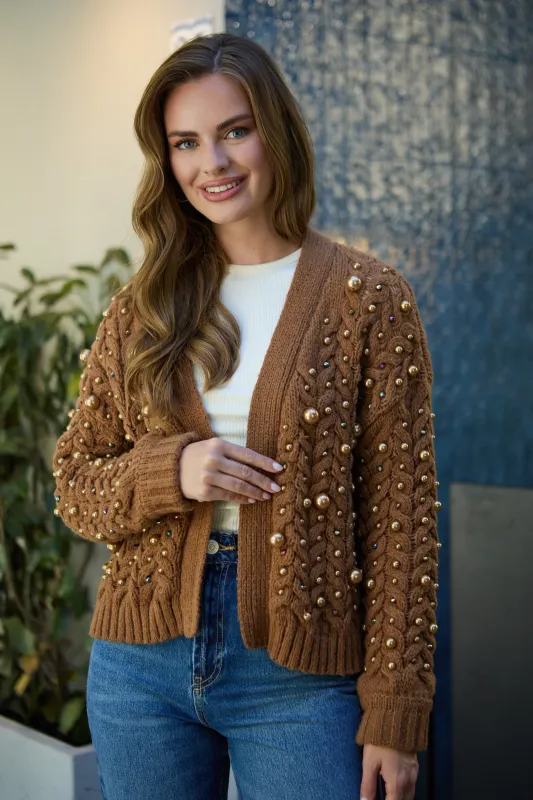 Party Pearl Cardigan sold by SAACHI