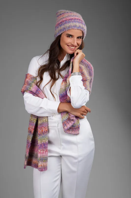 Multicolored Knit Scarf sold by SAACHI