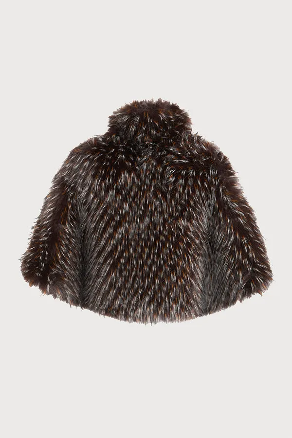 Shaggy Faux Fur Capelet sold by SAACHI product image thumbnail 3