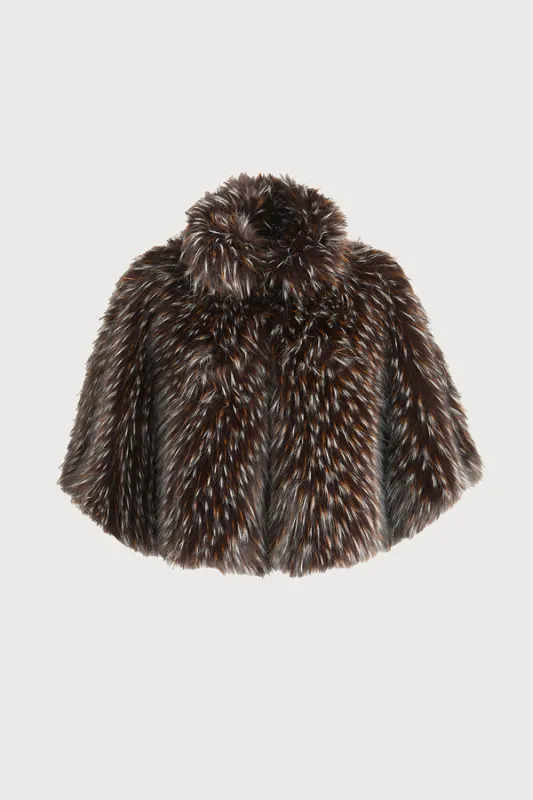 Shaggy Faux Fur Capelet sold by SAACHI