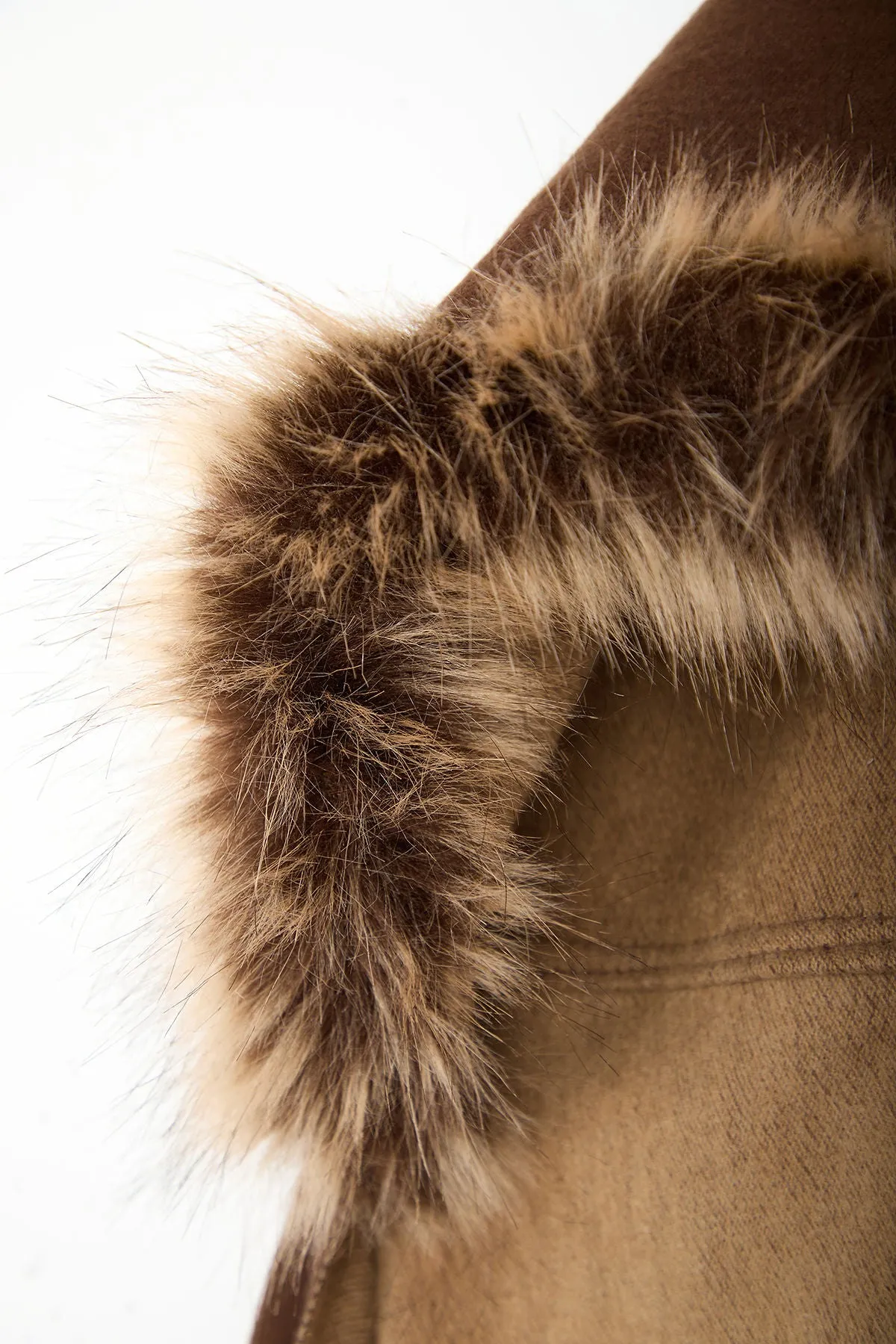 Fringe Fur Hood Scarf sold by SAACHI product image thumbnail 5