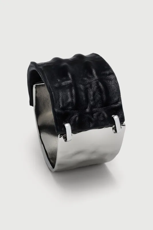 Wild Ways Metal Leather Hook Bracelet sold by SAACHI