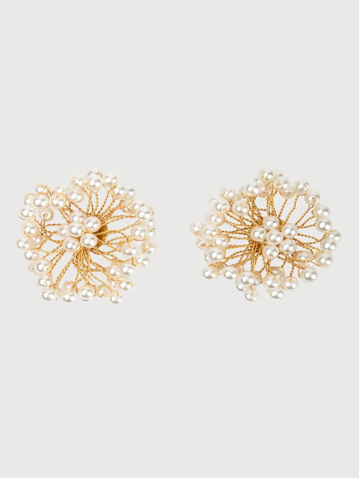 Pearl Webbed Earrings sold by SAACHI