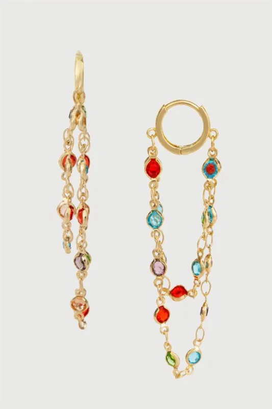 Glass Multi Layer Earring sold by SAACHI