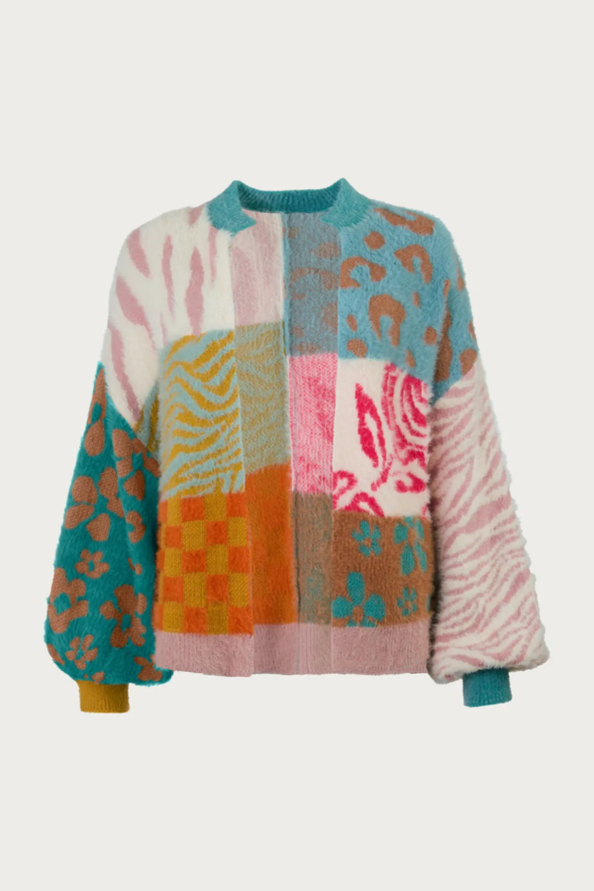 Short Multi Patterned Cardigan sold by SAACHI product image thumbnail 2