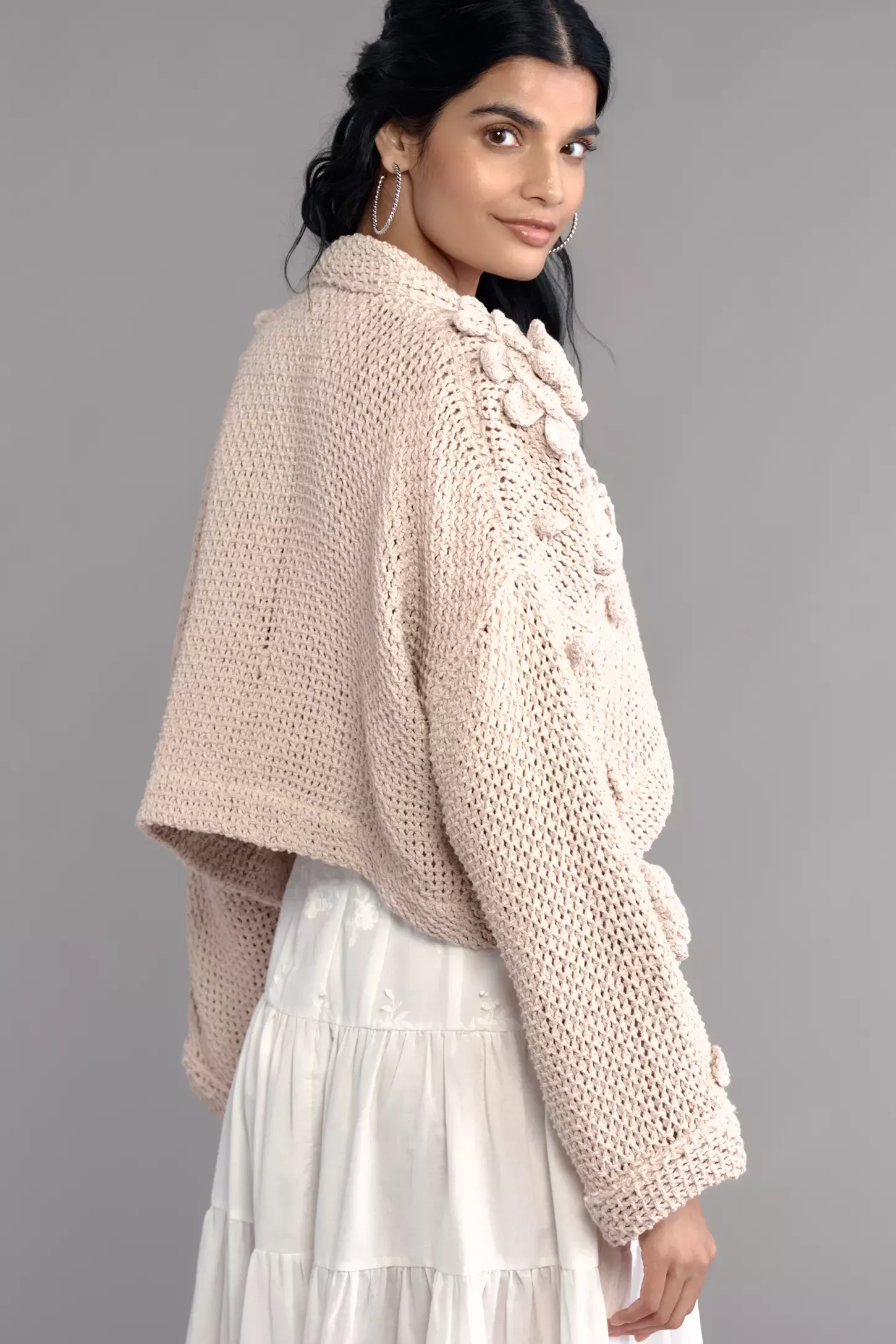 3D Floral Cardigan Sweater sold by SAACHI product image thumbnail 4