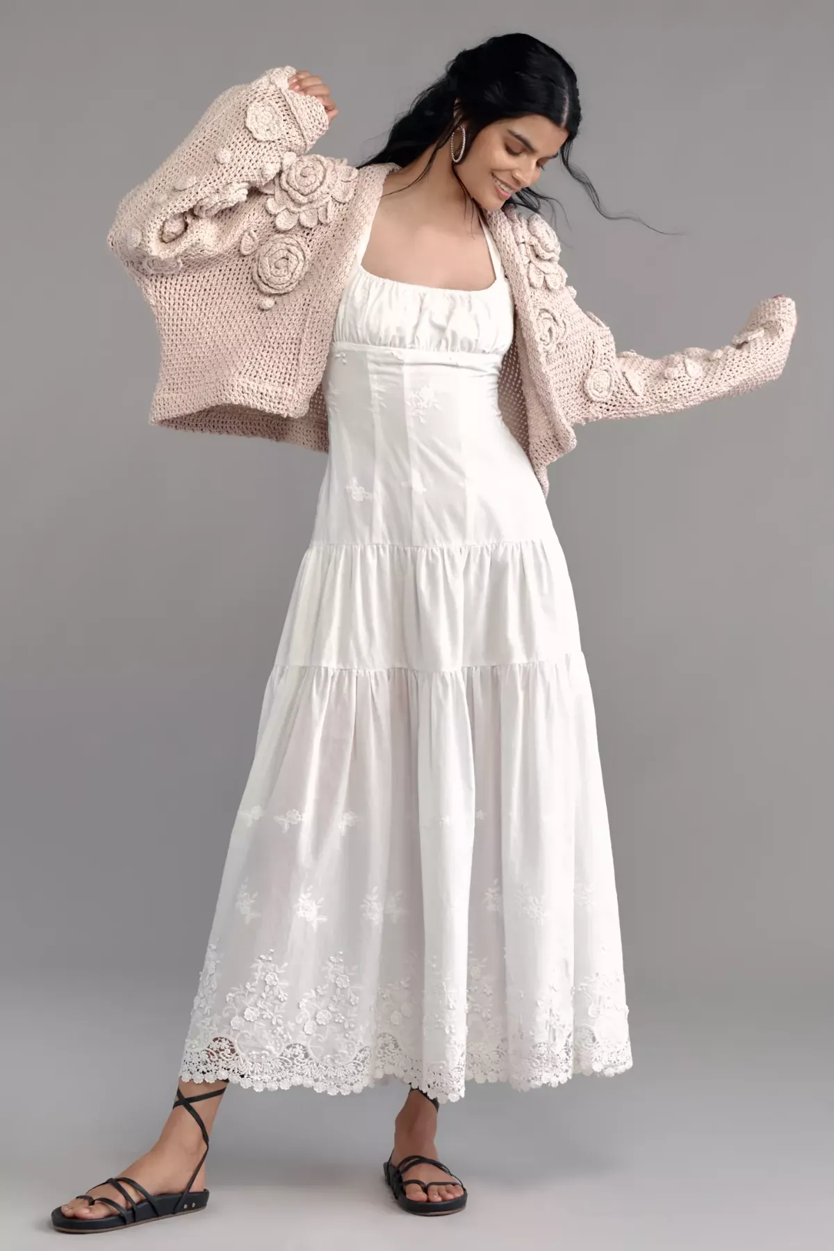3D Floral Cardigan Sweater sold by SAACHI product image thumbnail 3