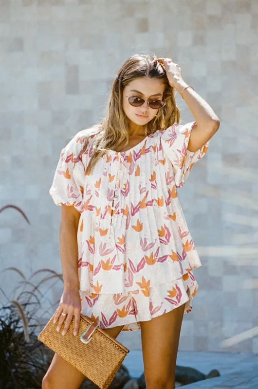 Leta Top - Floral sold by Sabo Skirt