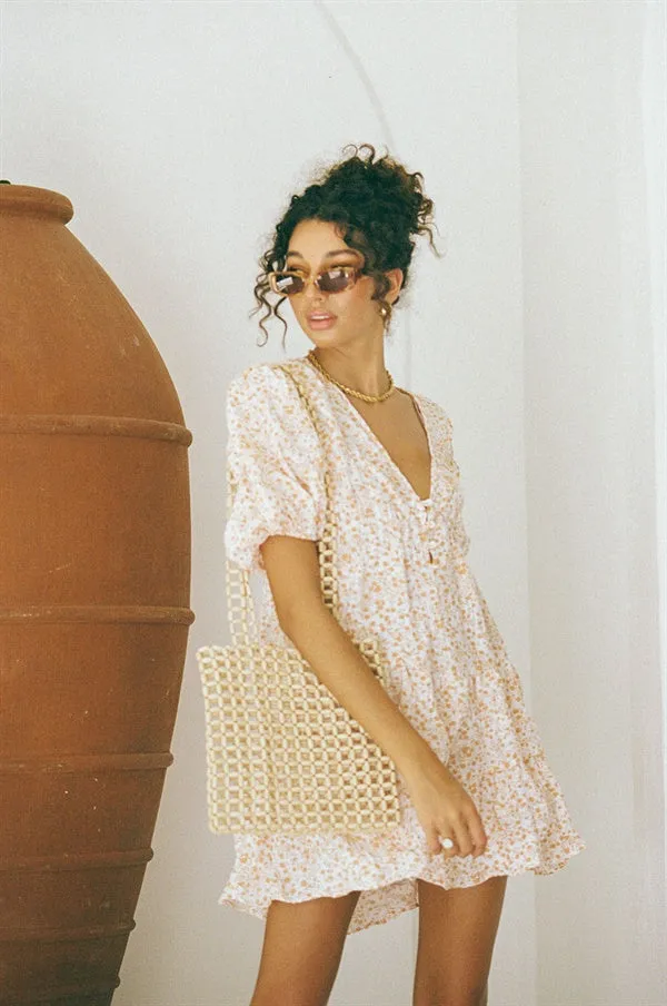 Leyah Dress - Orange sold by Sabo Skirt