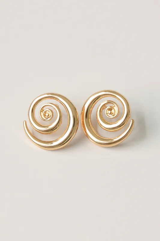 Scarlet Swirl Earrings made by Sabo Skirt