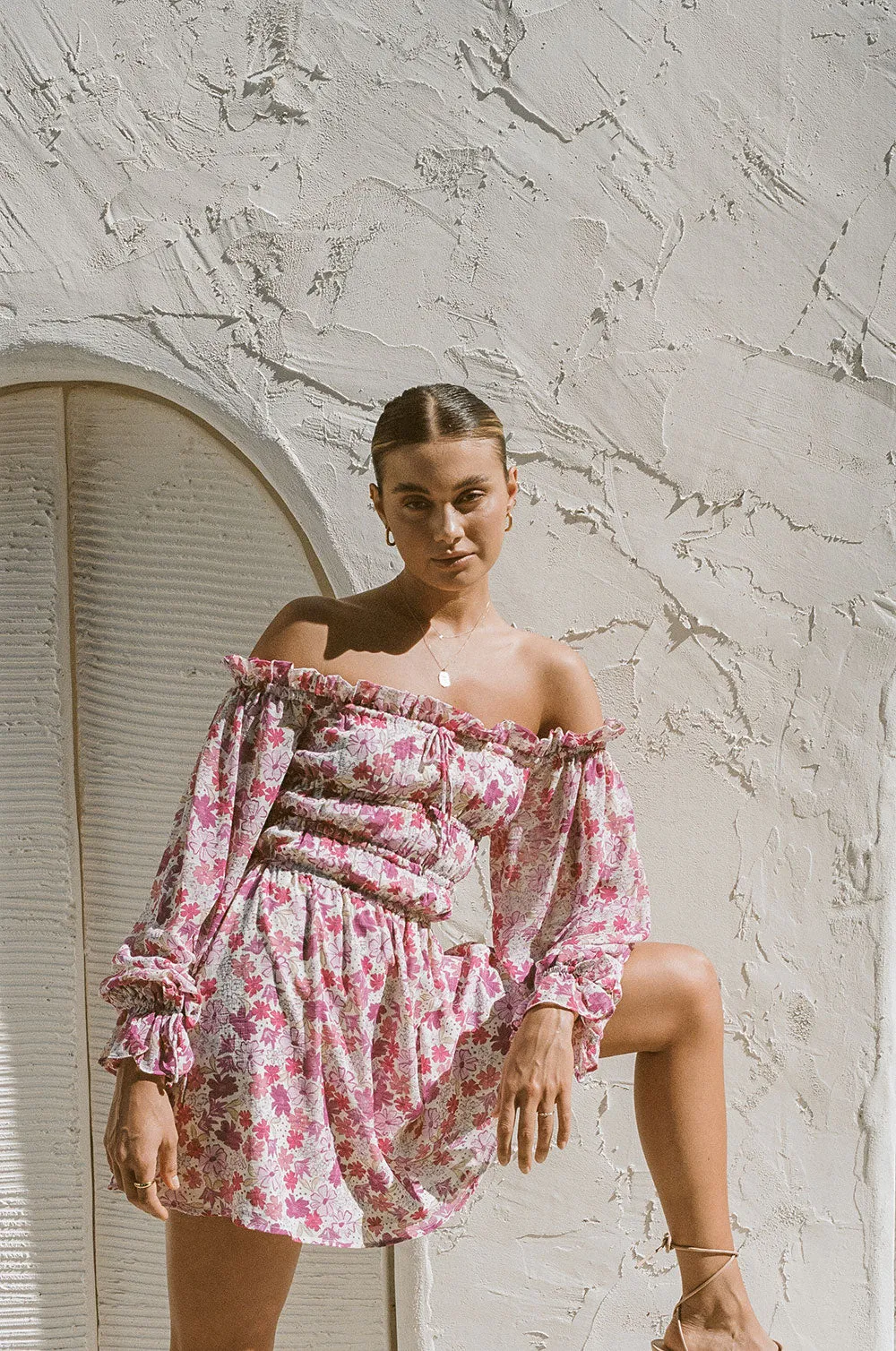 Doja Off Shoulder Dress sold by Sabo Skirt