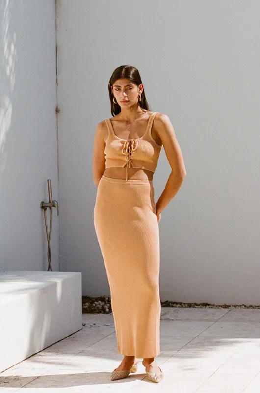 Leander Skirt - Toffee sold by Sabo Skirt