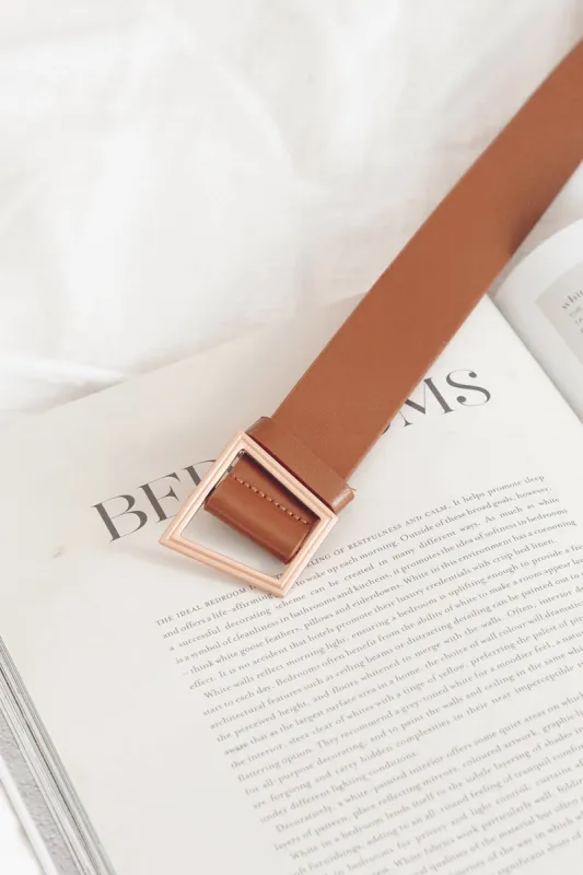 Geo Belt - Tan sold by Sabo Skirt