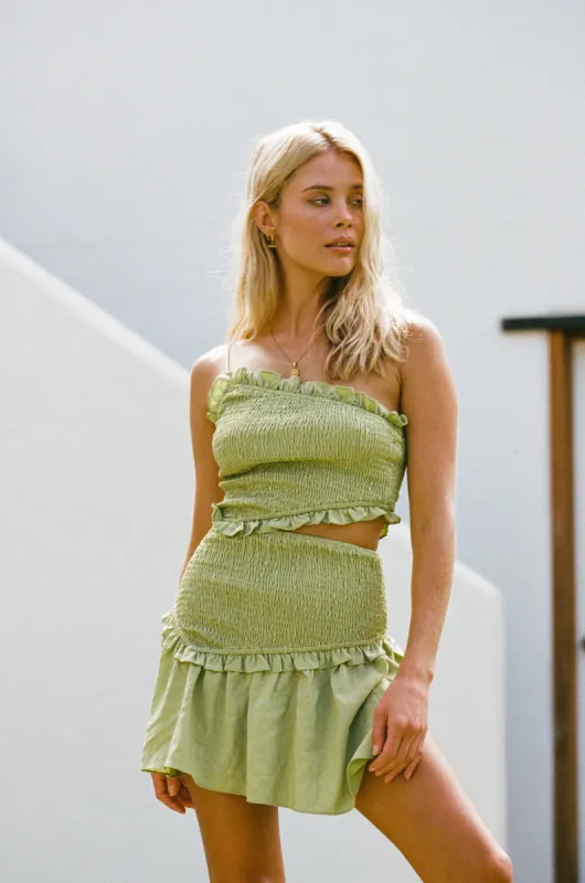 Louisa Shirred Dress made by Sabo Skirt