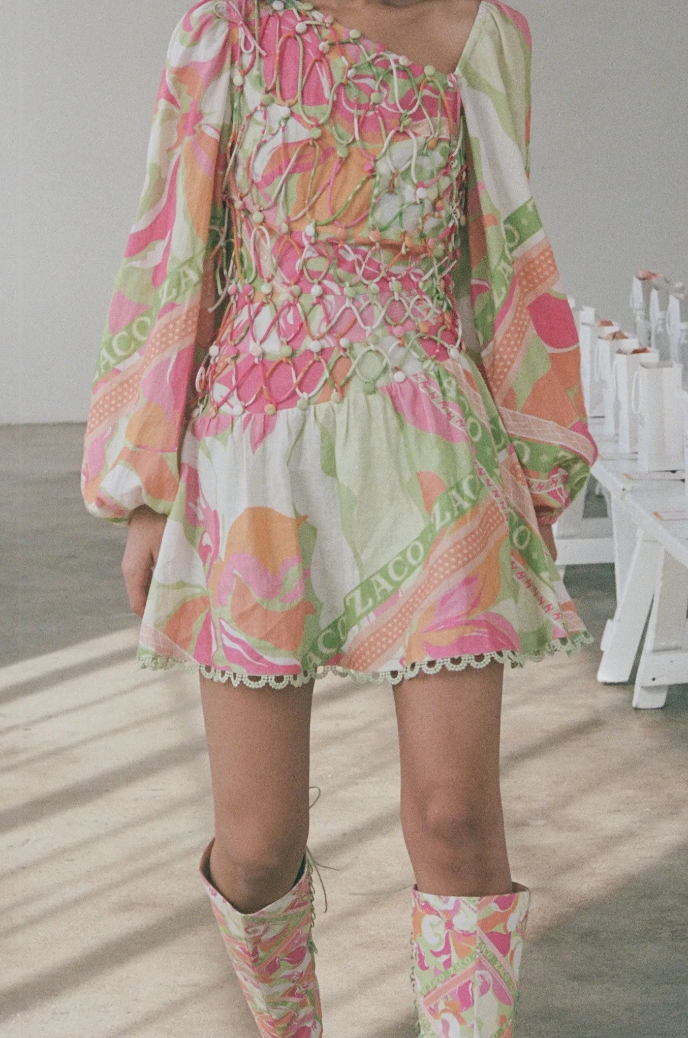 Allegra Lace Up Dress - Calista Spring sold by Sabo Skirt product image thumbnail 5