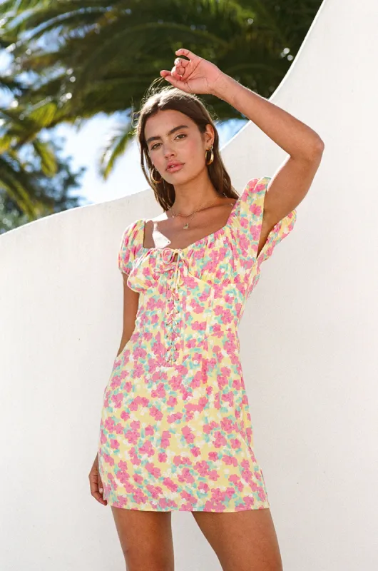 Meena Lace Up Dress sold by Sabo Skirt