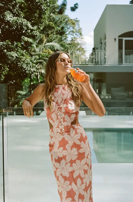 Peaches Backless Dress - Forest Floral sold by Sabo Skirt