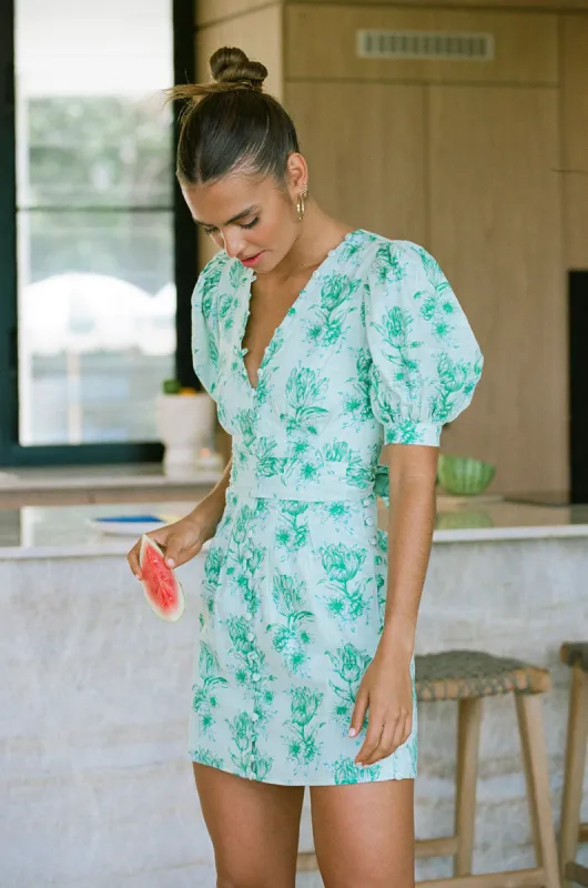 SAMPLE-Kori Embroidered Dress - Tulip Floral sold by Sabo Skirt