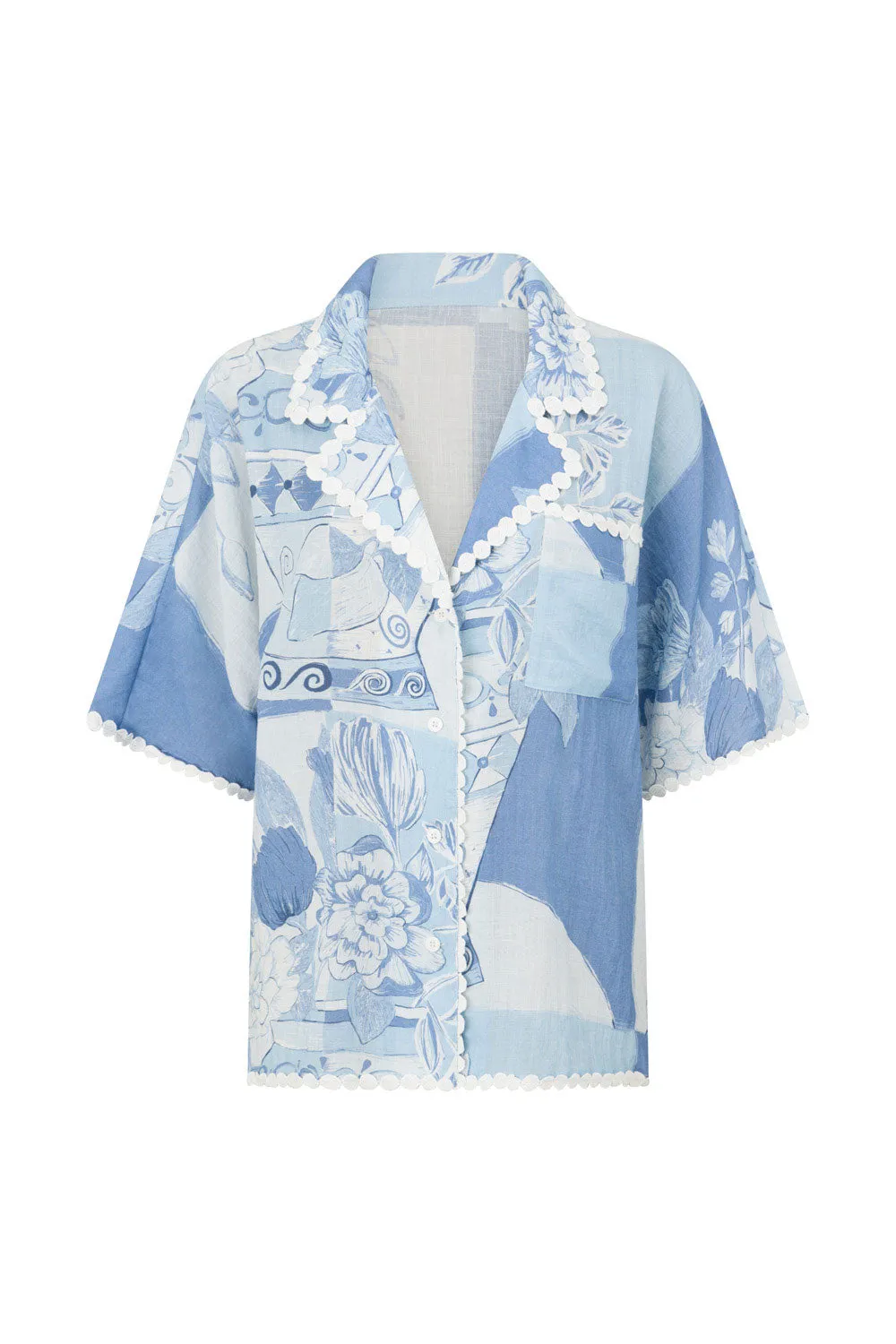 Kelia Shirt - Vaso Blu sold by Sabo Skirt product image thumbnail 5