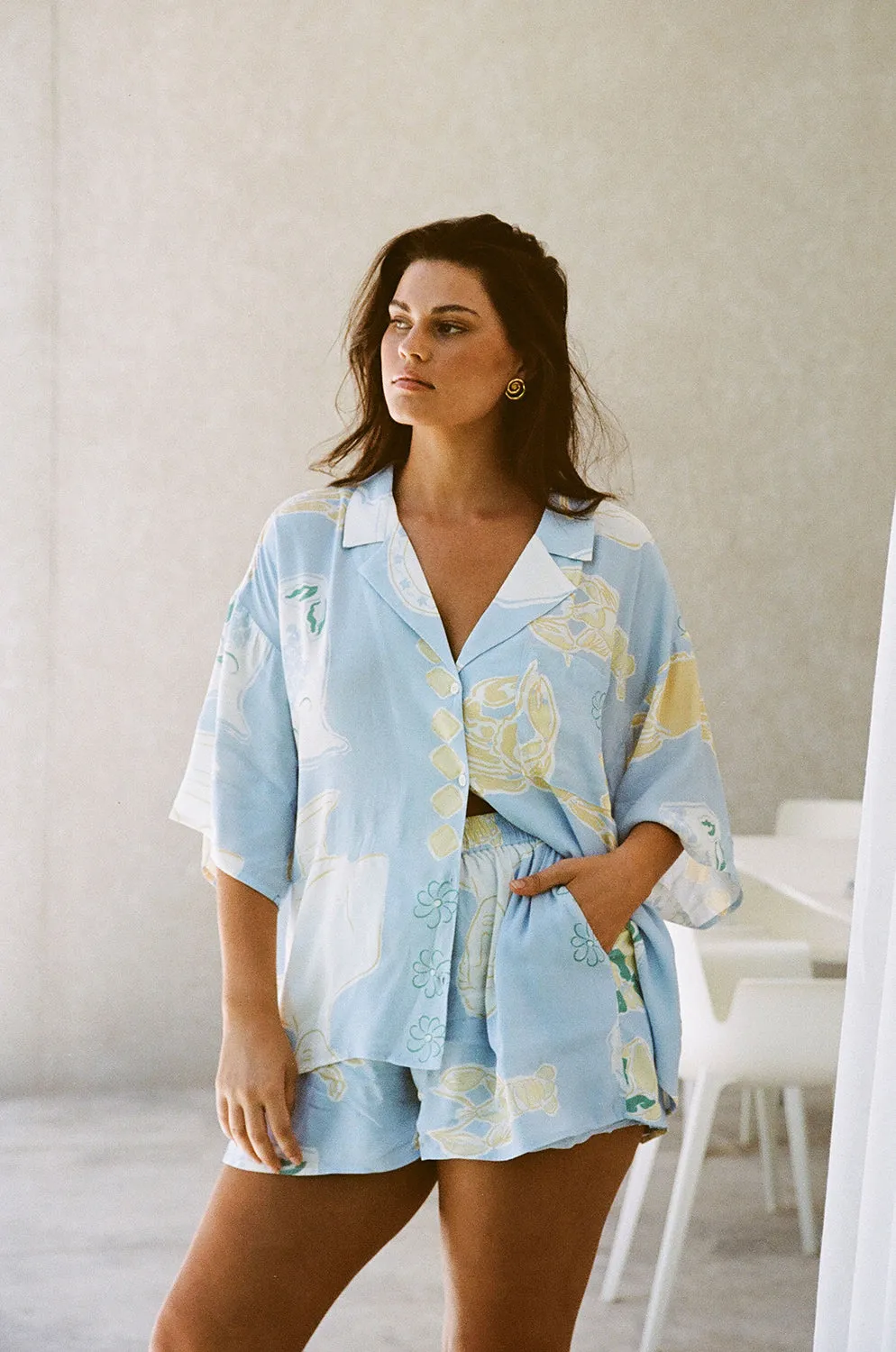 SAMPLE-Thessy Top - Ciao Blue sold by Sabo Skirt