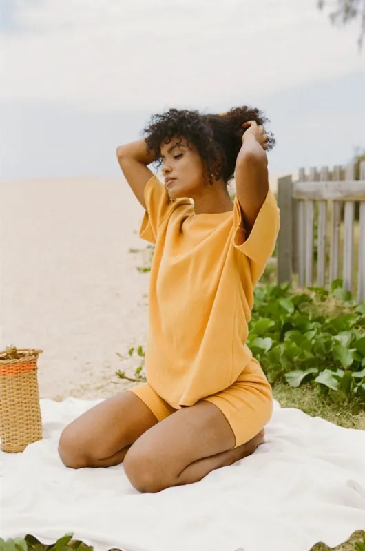 Mellow Tee - Mustard sold by Sabo Skirt