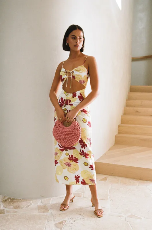 Aster Cutout Dress - Dusk Lily sold by Sabo Skirt