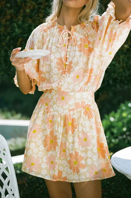Elli Dress - Autumn Floral sold by Sabo Skirt