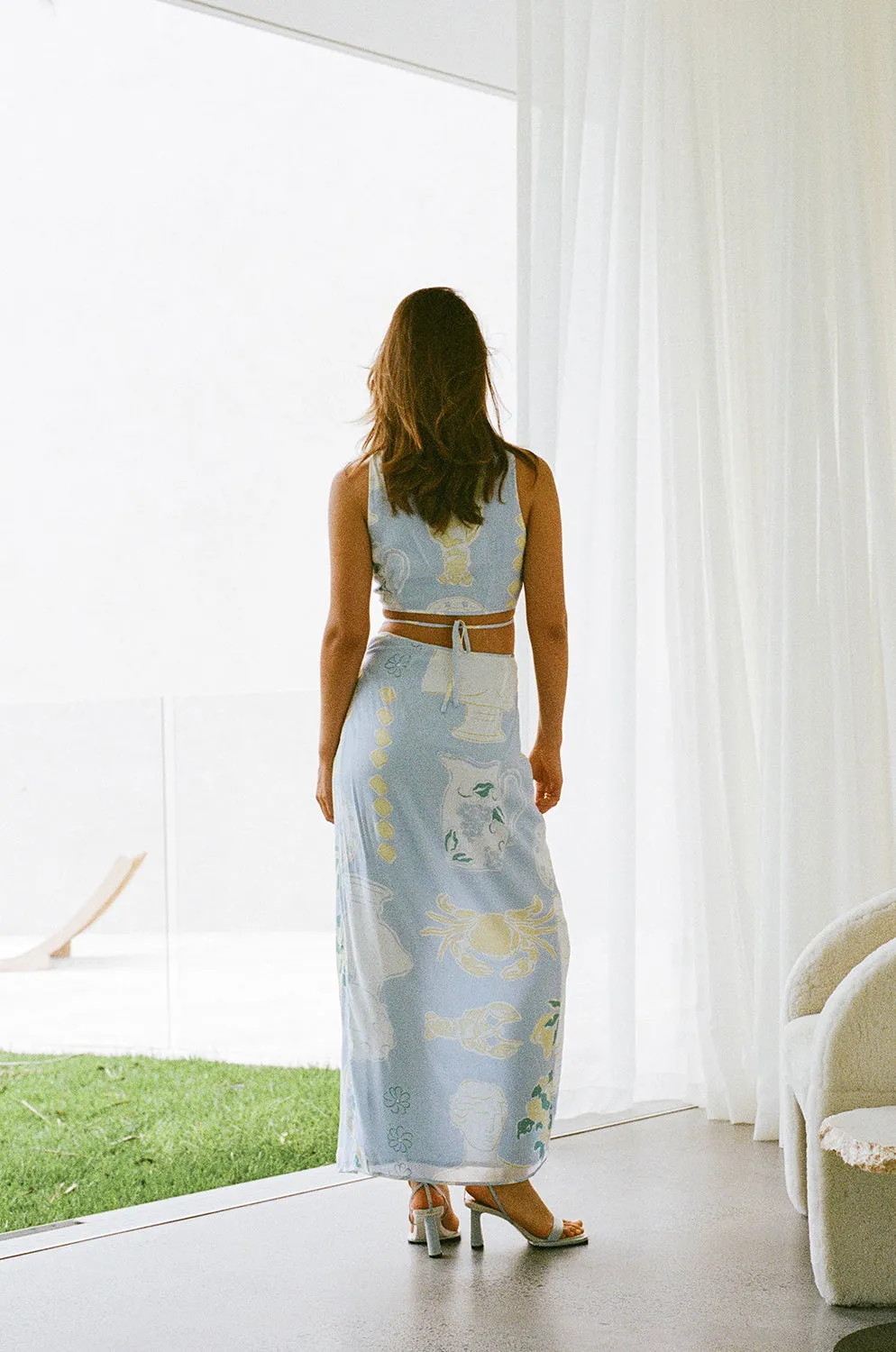 Stalla Wrap Top - Ciao Blue sold by Sabo Skirt product image thumbnail 5
