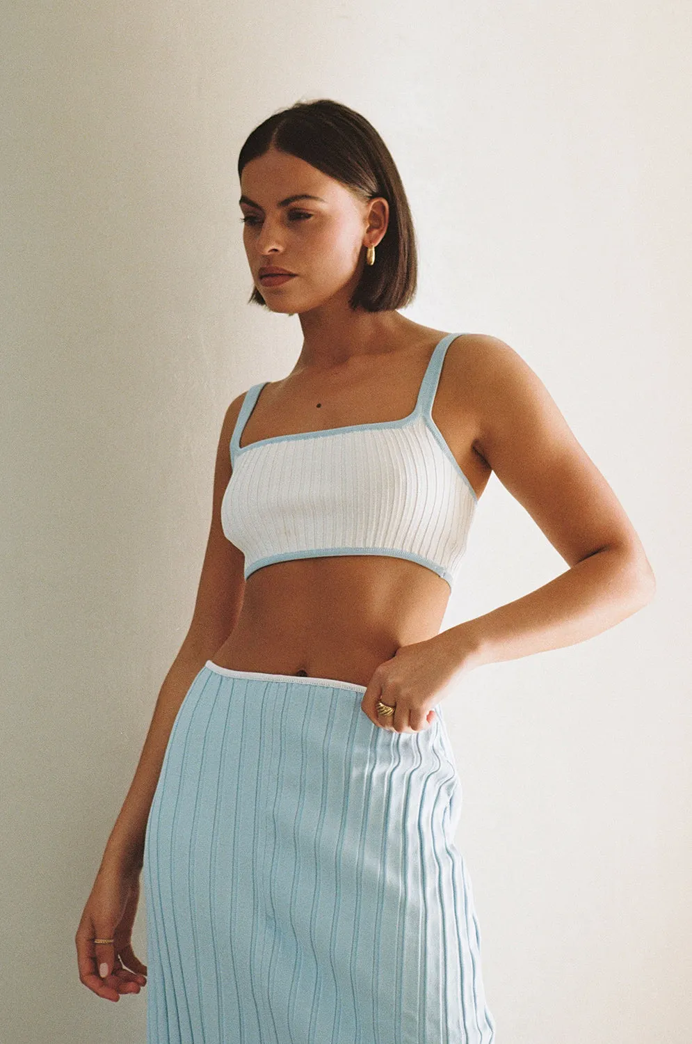 SAMPLE-Jordi Top - Blue sold by Sabo Skirt