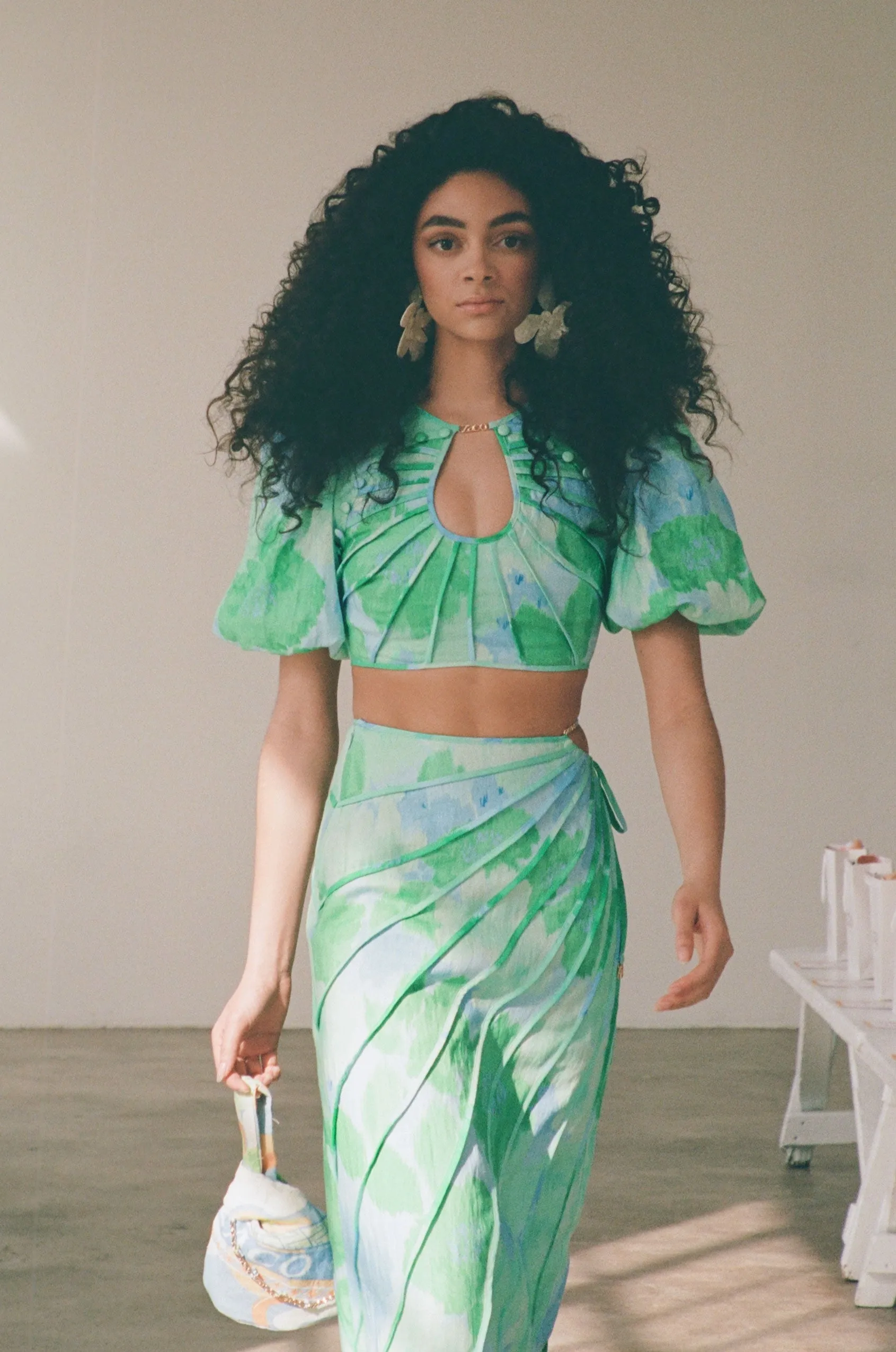 Nalani Top - Blue Gerbera sold by Sabo Skirt product image thumbnail 4