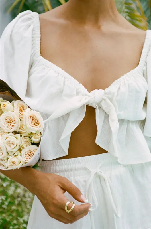 Allura Top - White sold by Sabo Skirt