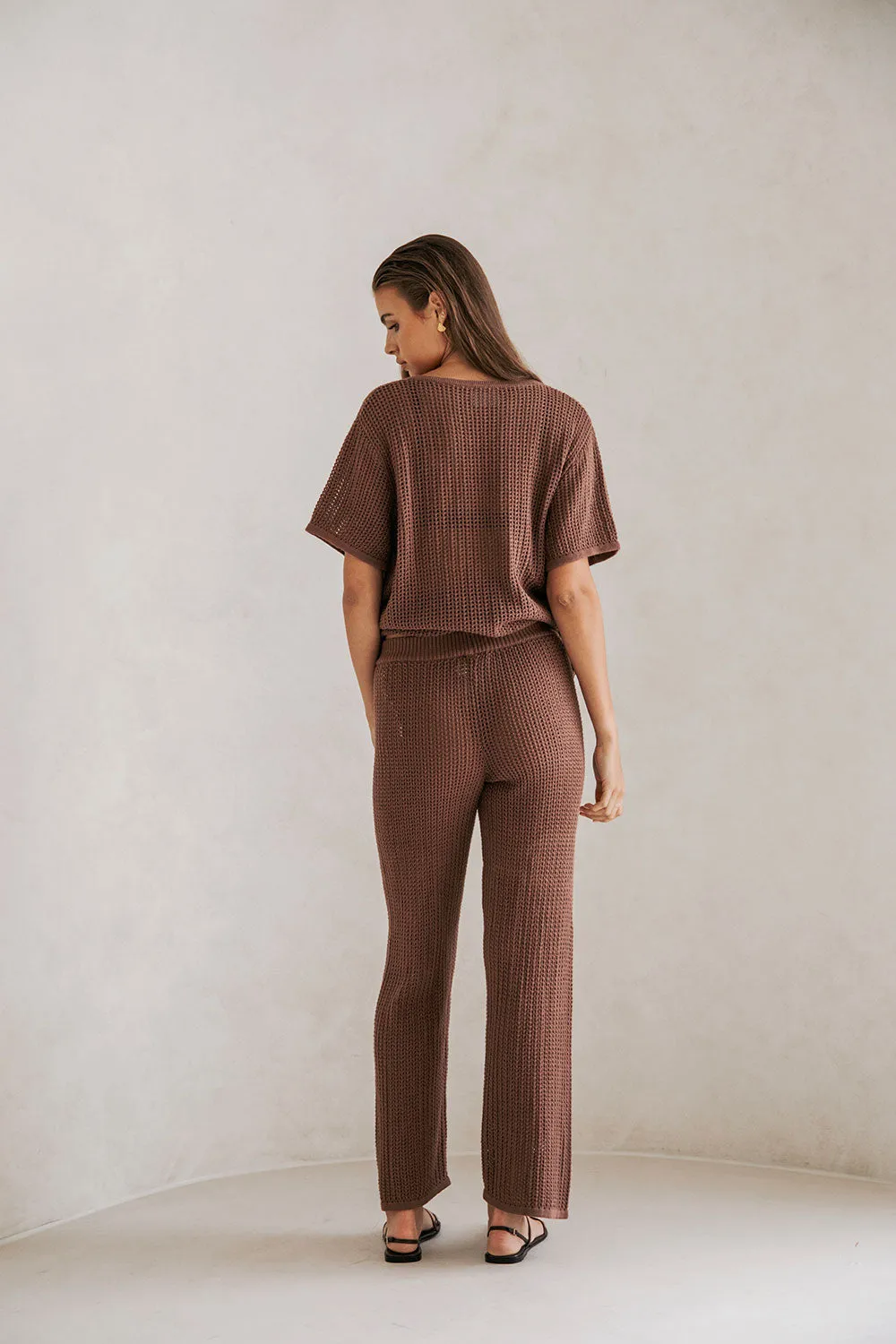 Zayna Pants - Chocolate sold by Sabo Skirt product image thumbnail 4