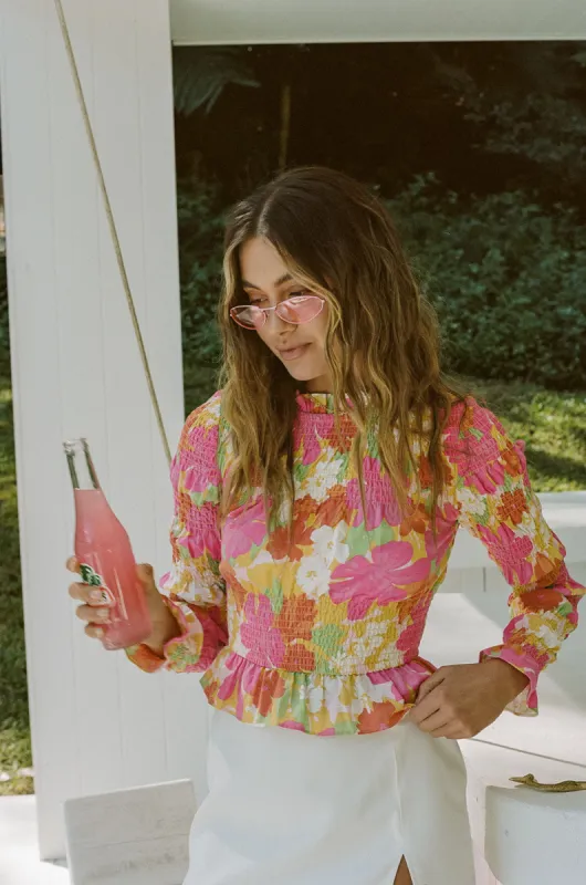 Mica Shirred Top made by Sabo Skirt