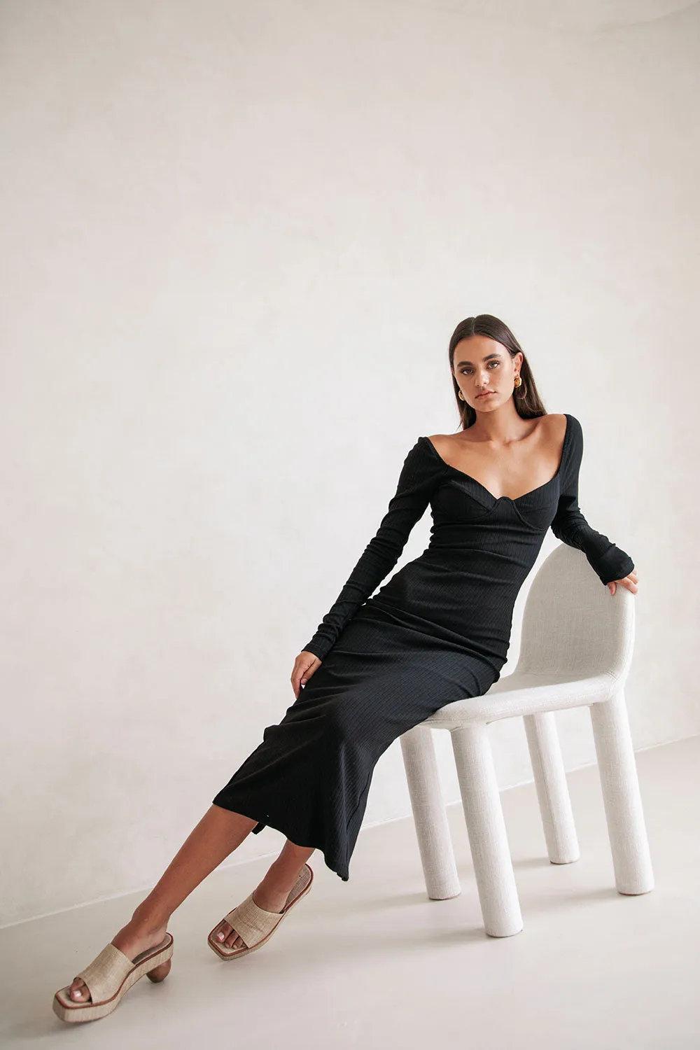 Geneva Dress - Black sold by Sabo Skirt