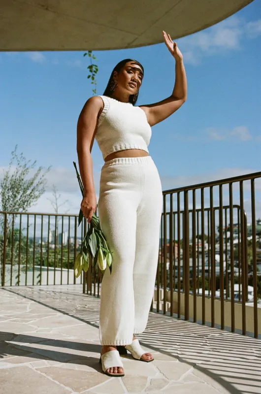 Yukio Pants - White sold by Sabo Skirt