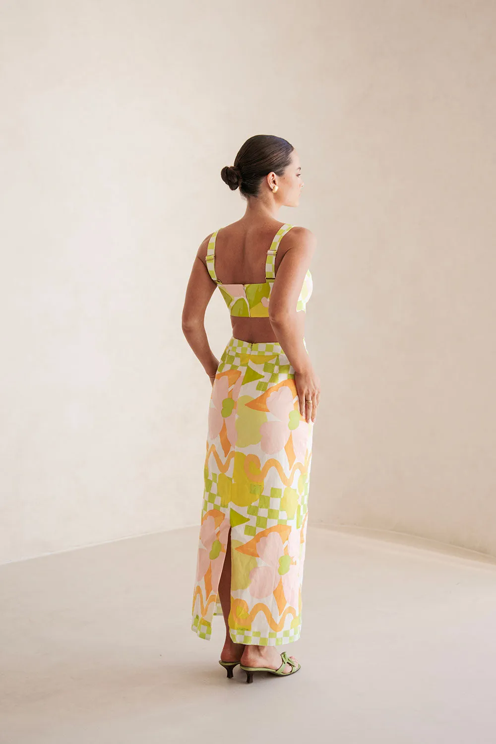 Everett Dress - Checker Floral sold by Sabo Skirt product image thumbnail 3