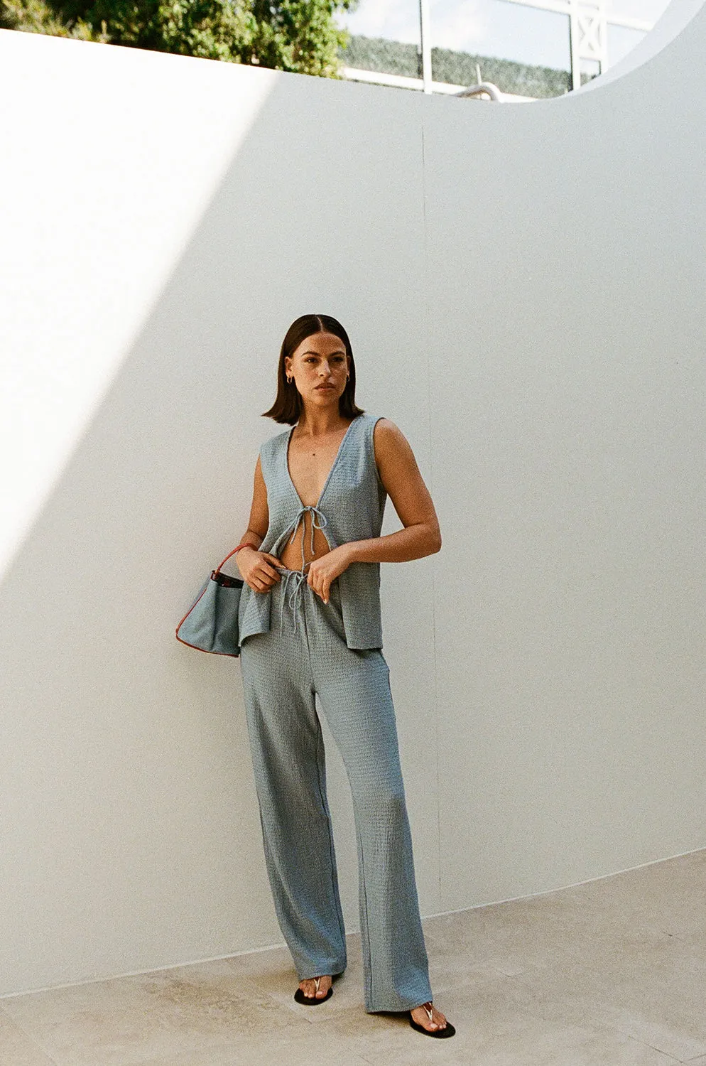 Marina Pants - Blue sold by Sabo Skirt