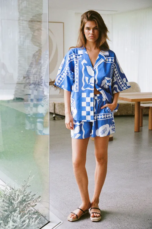 Seona Top - Lemoni Blue sold by Sabo Skirt