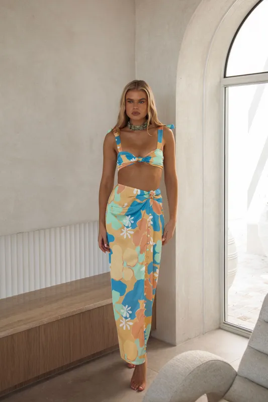 SAMPLE-Loviana Midi Skirt - Remi Tropical sold by Sabo Skirt